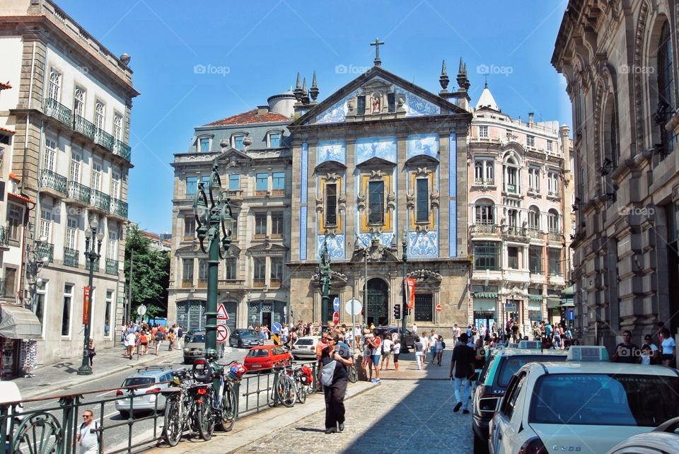 A train station in Porto, Portugal