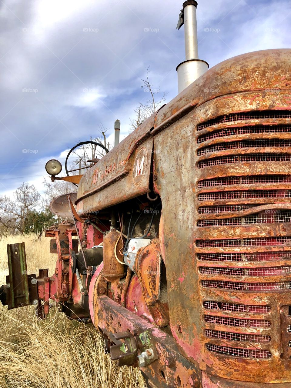 Rusty tractor