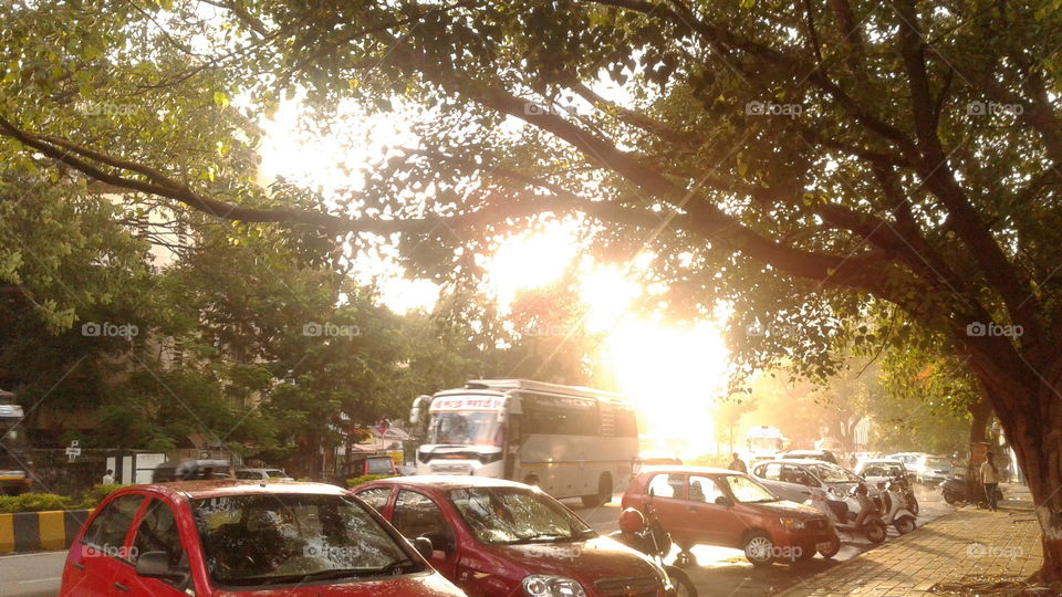 An evening in Mumbai. India.