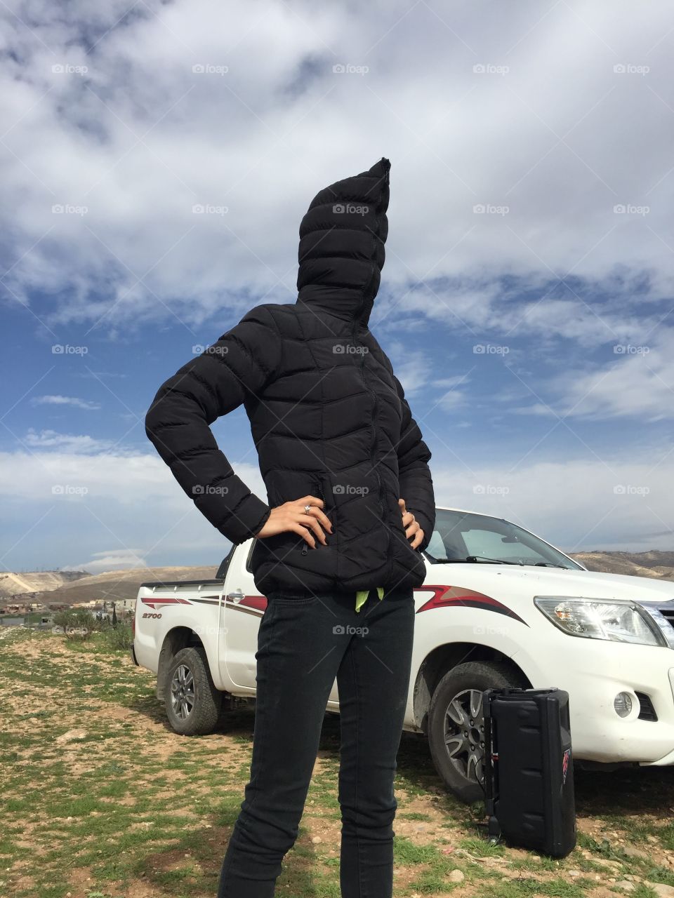 Cold weather picnic in Iraq