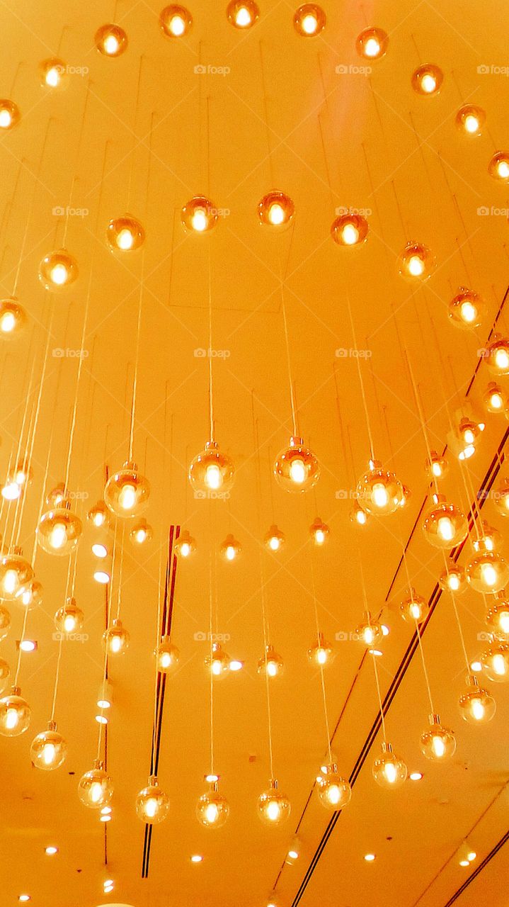 Light in golden room