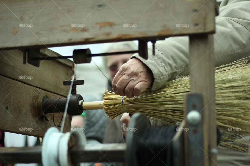 The craft of broom making.🙌🏼