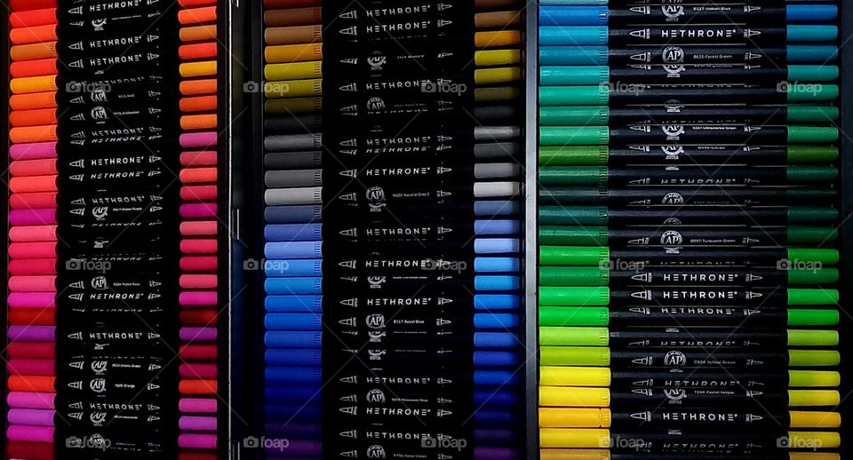 Gama de colores rotuladores