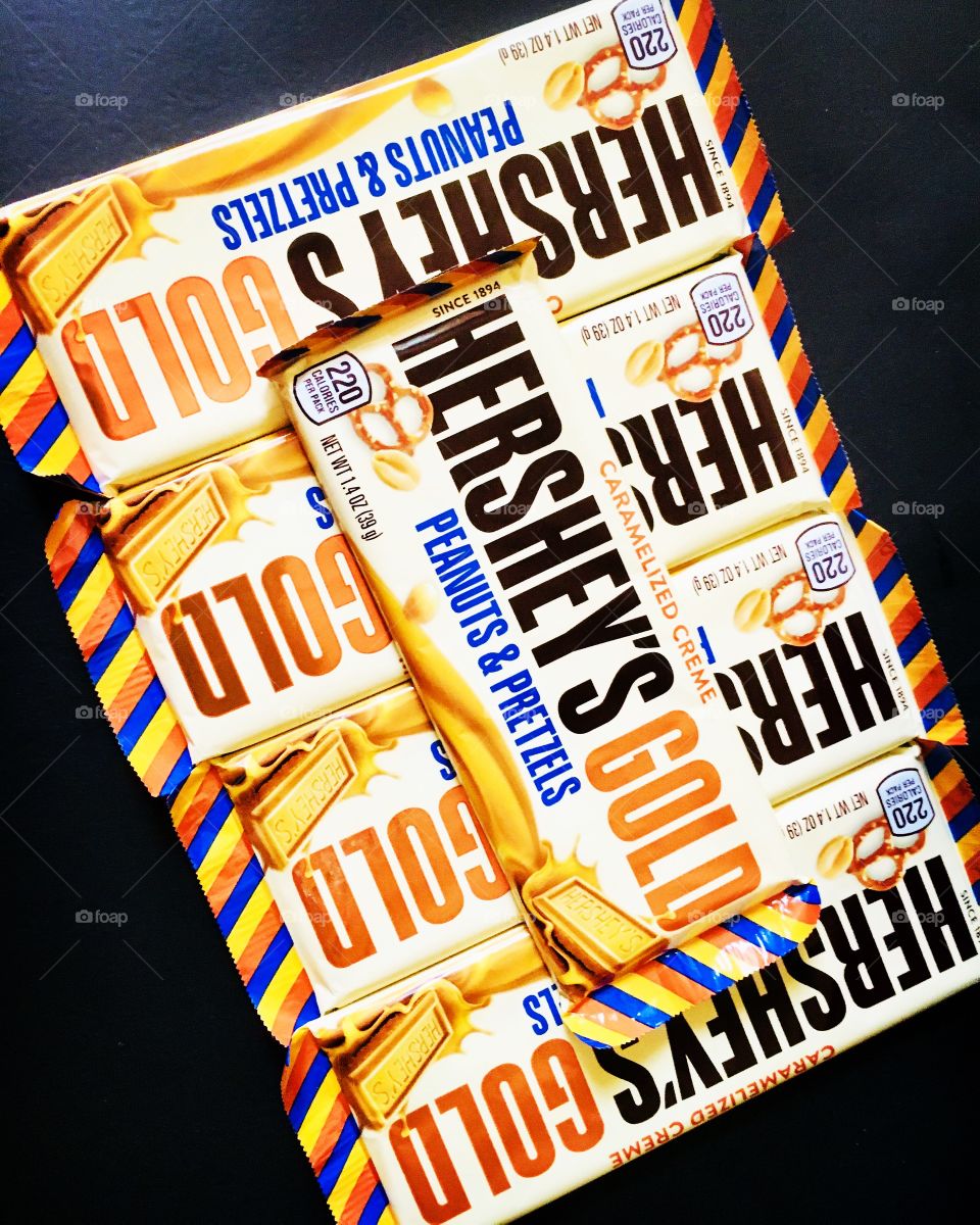 These are literally gold bars Hershey obsession 
