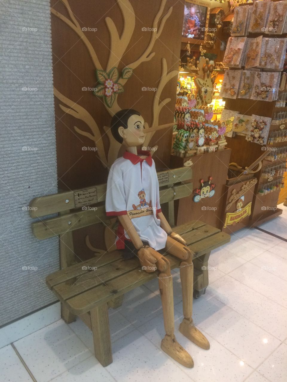 Wooden Life Size Puppet of Pinocchio