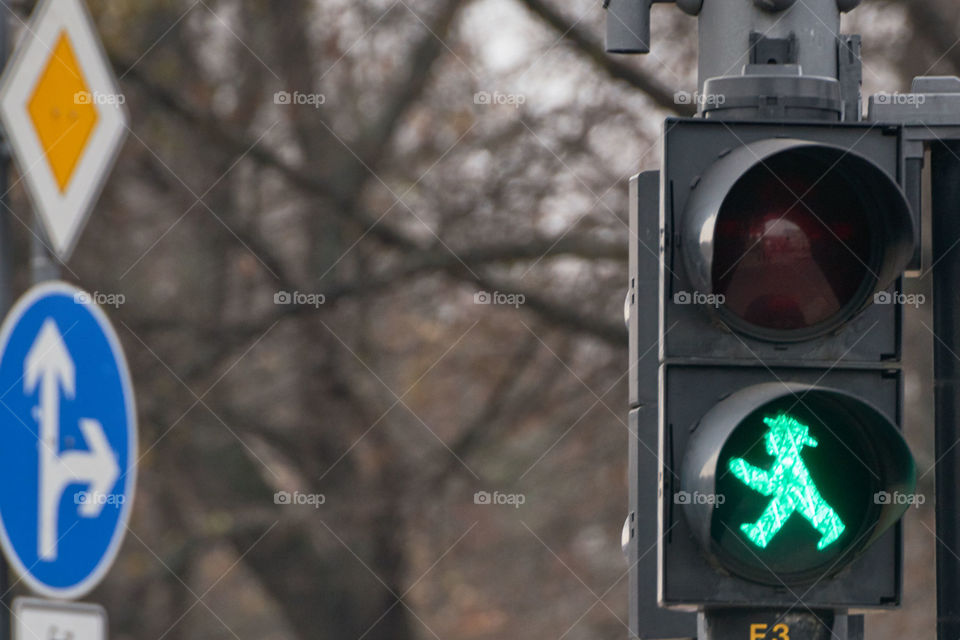 Traffic lights. Berlin. 