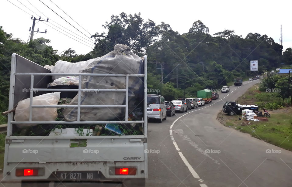 traffic jam on the highway