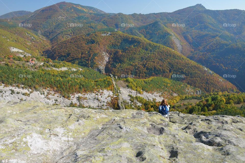 Meditating in nature