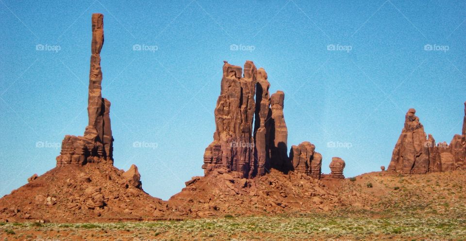 Erosion at monument valley 