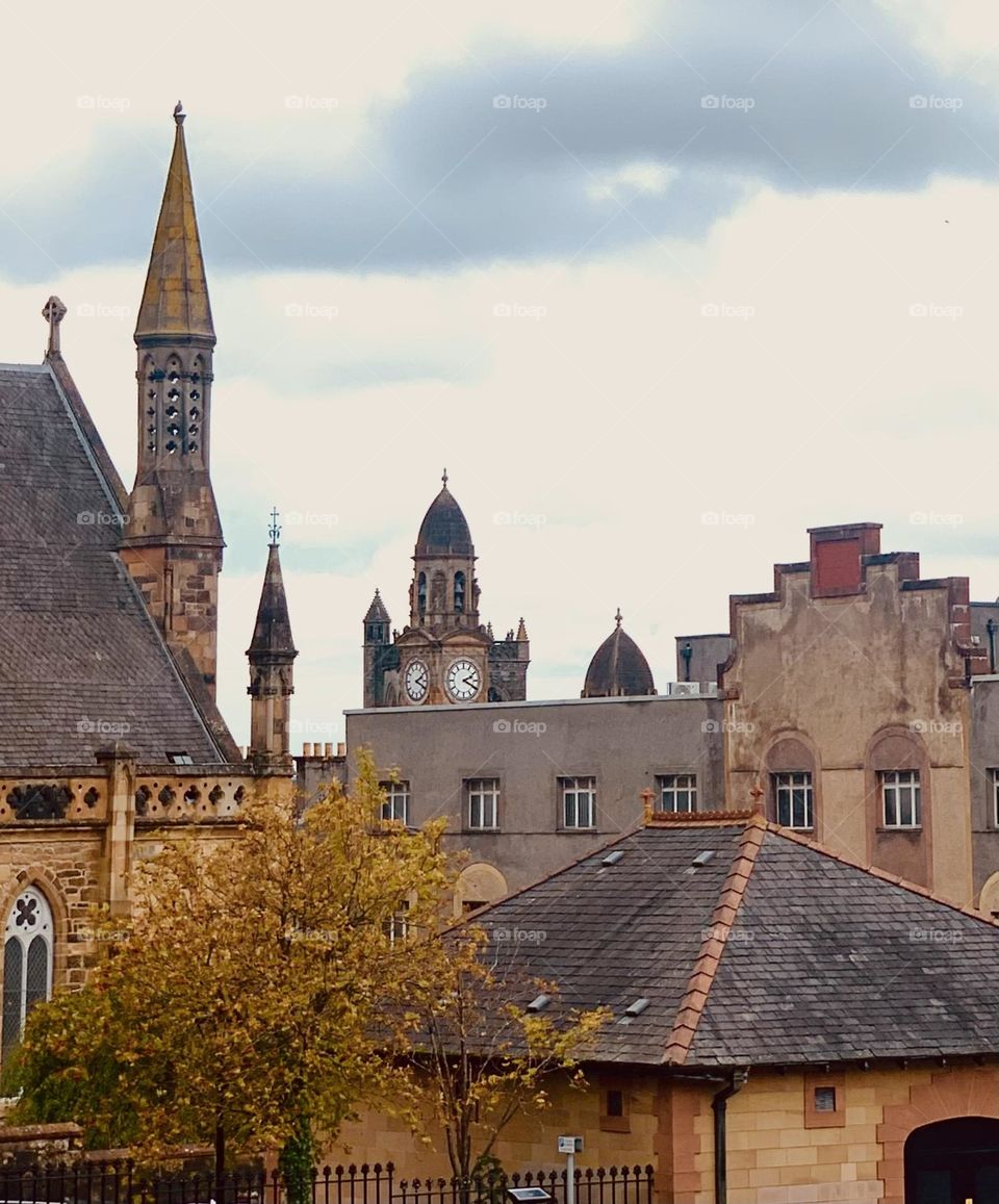 View of the old town of Scotland