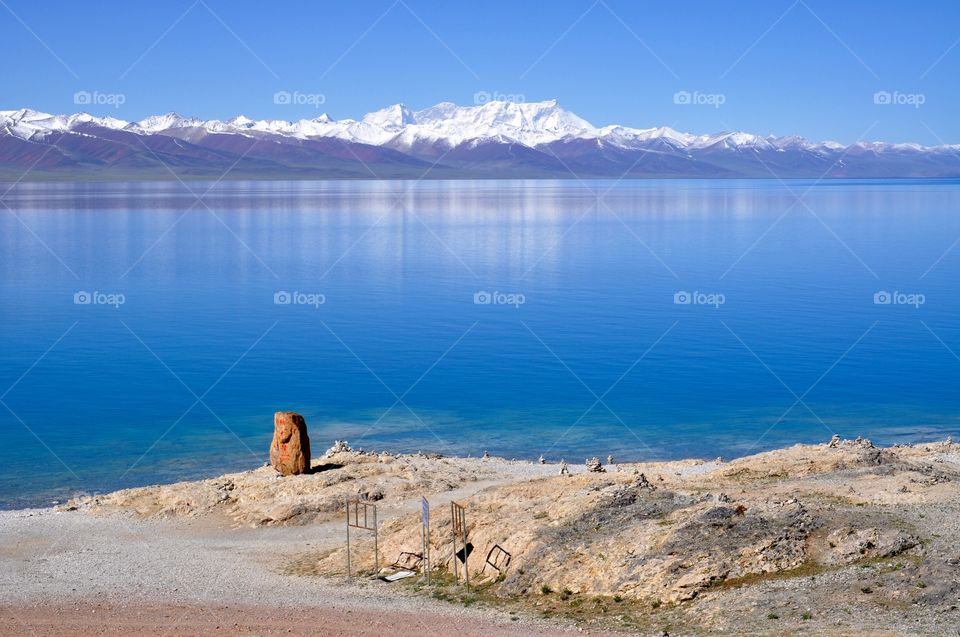 Scenic view of lake