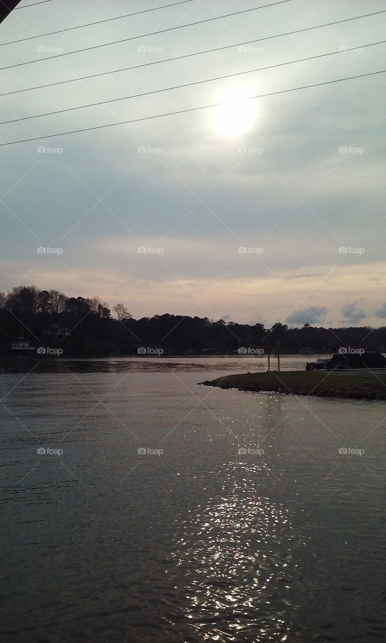 Landscape, Water, Lake, Sunset, Dawn