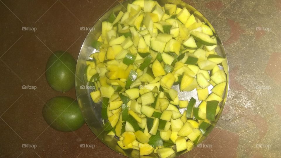 Mango pieces mangifera indica slices for pickle