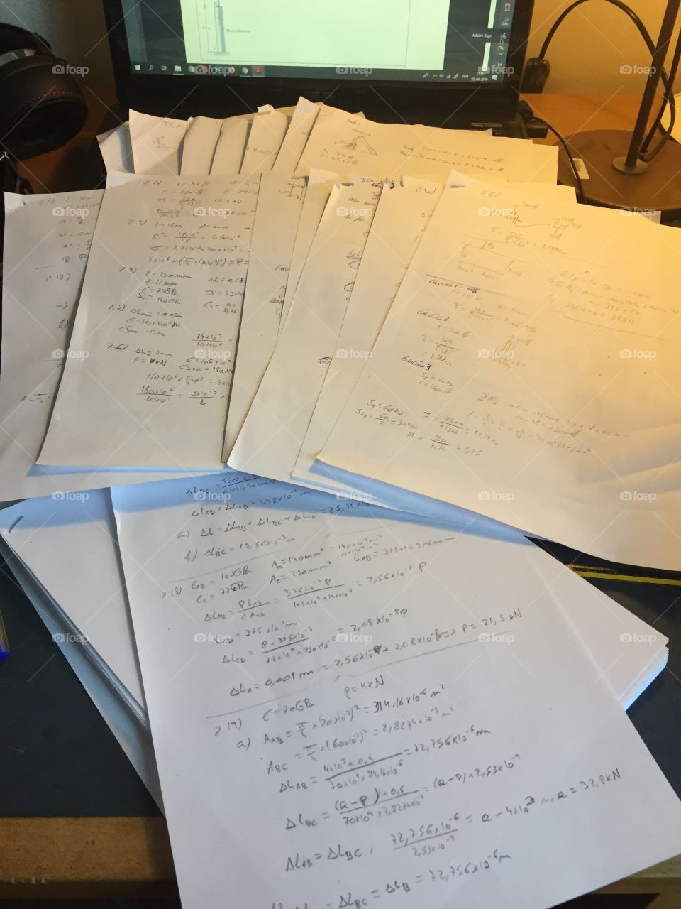Studying Papers with solved engineering exercises