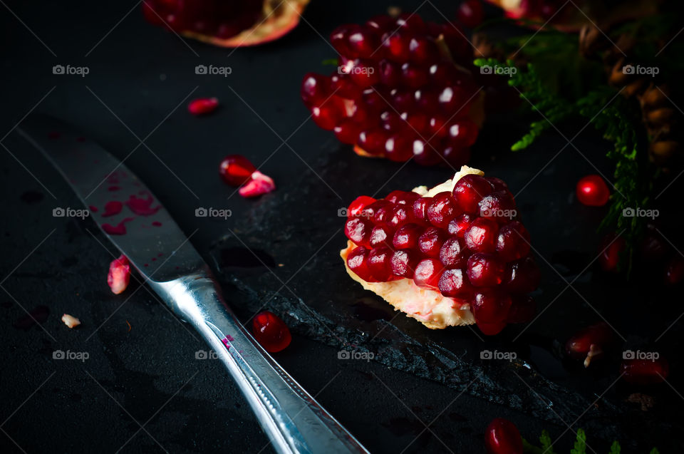 Red pomegranate 