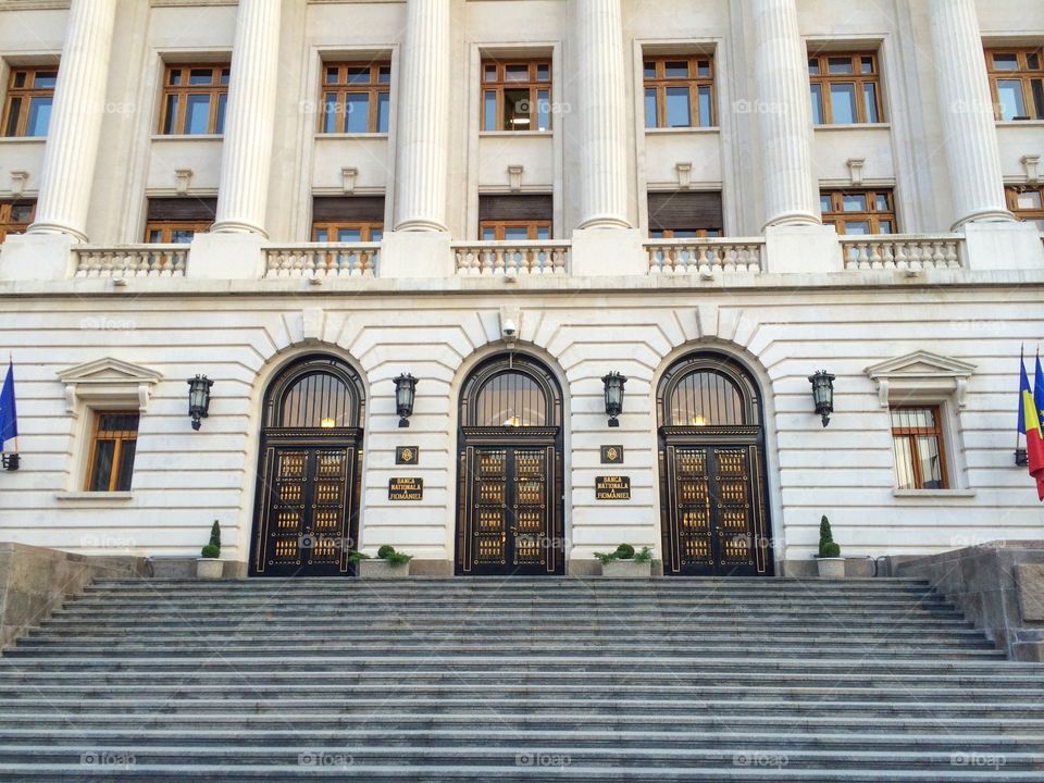 National Romanian Bank doors