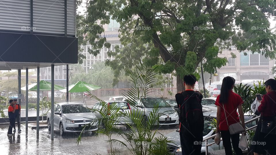Raining at Seremban Prima Mall