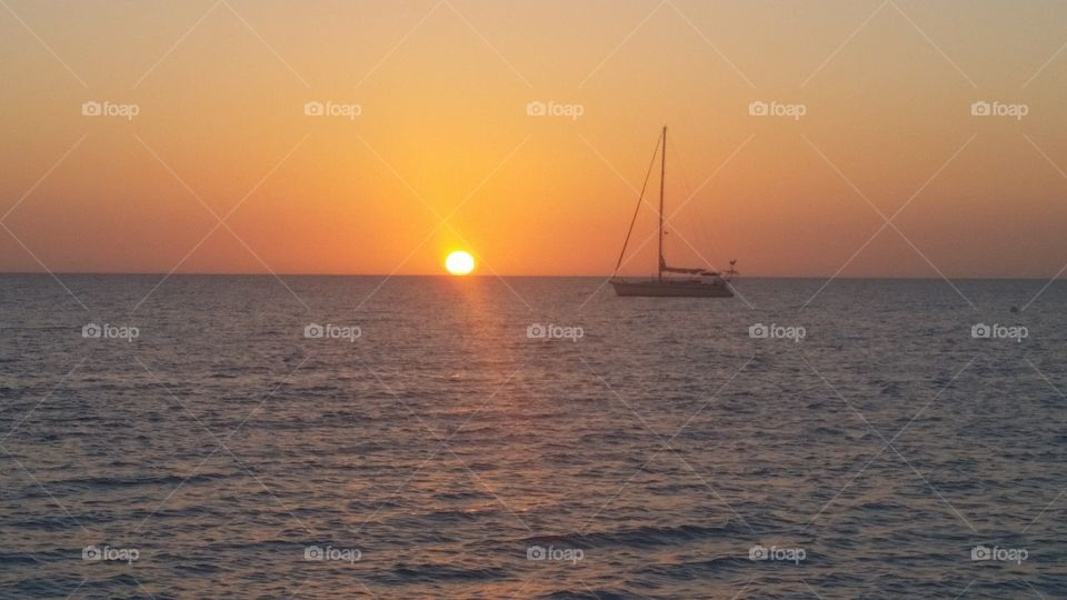 amazing sunset with sailboat. sorry no insta gram account