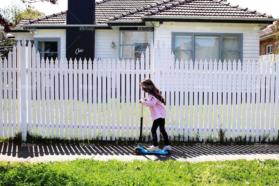 Fence, Family, People, Outdoors, House