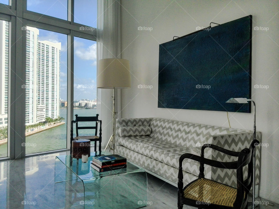 A Seat with a View. Miami is home to many tall buildings with beautiful views.