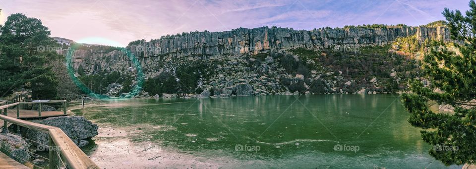 Panoramic view of Laguna Negra, Soria