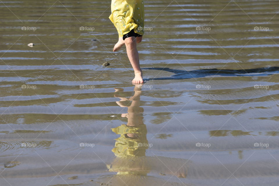 Barefoot walk