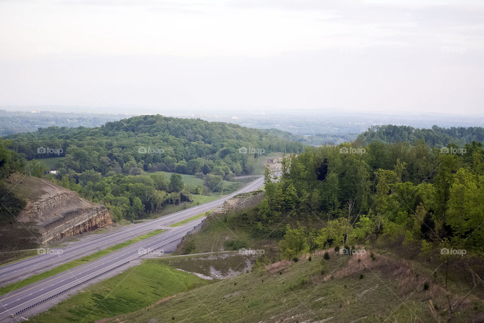 hidden overlook . hidden overlook of town 