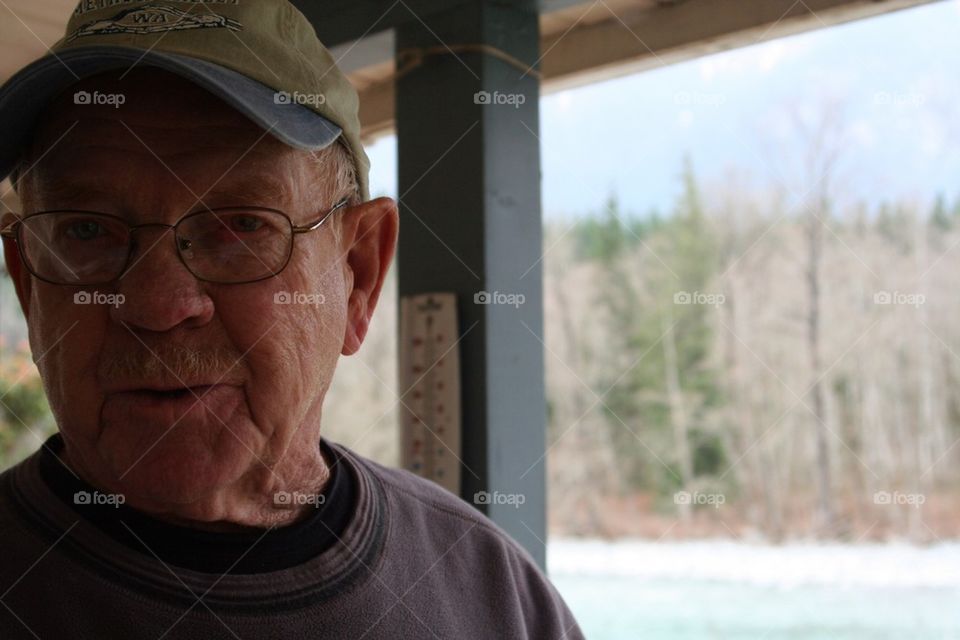 Grandpa by the river