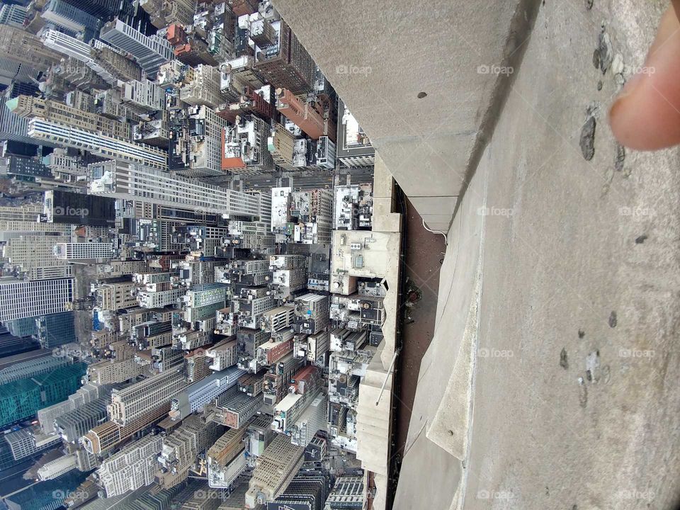 looking down from empire State building