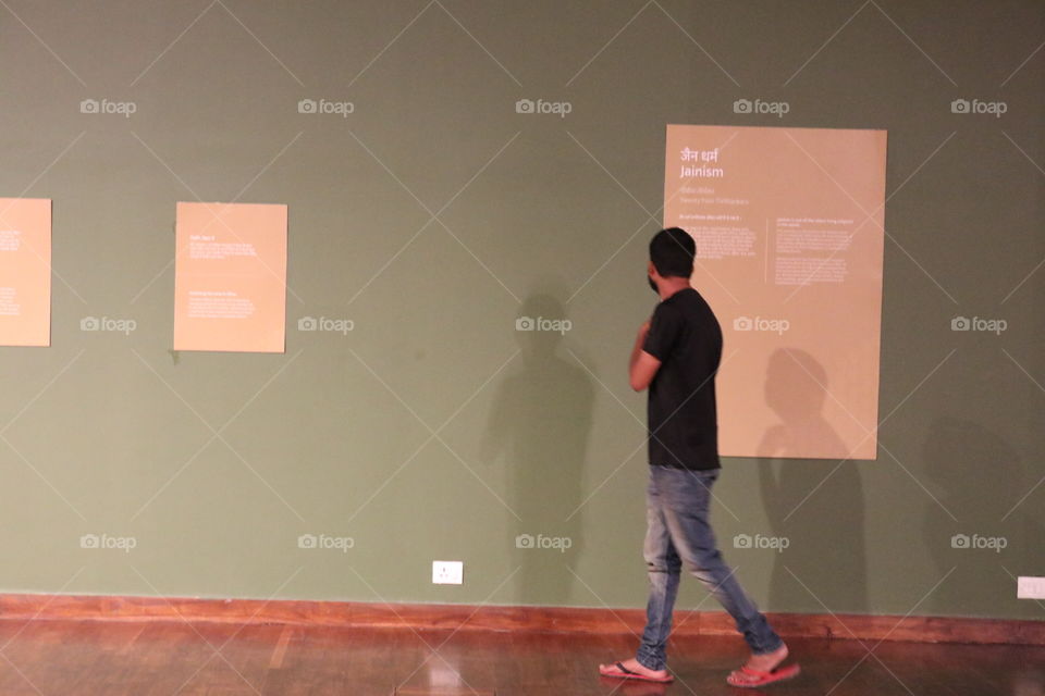 Walking on the gallery 