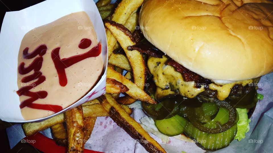 Close-up of a burger