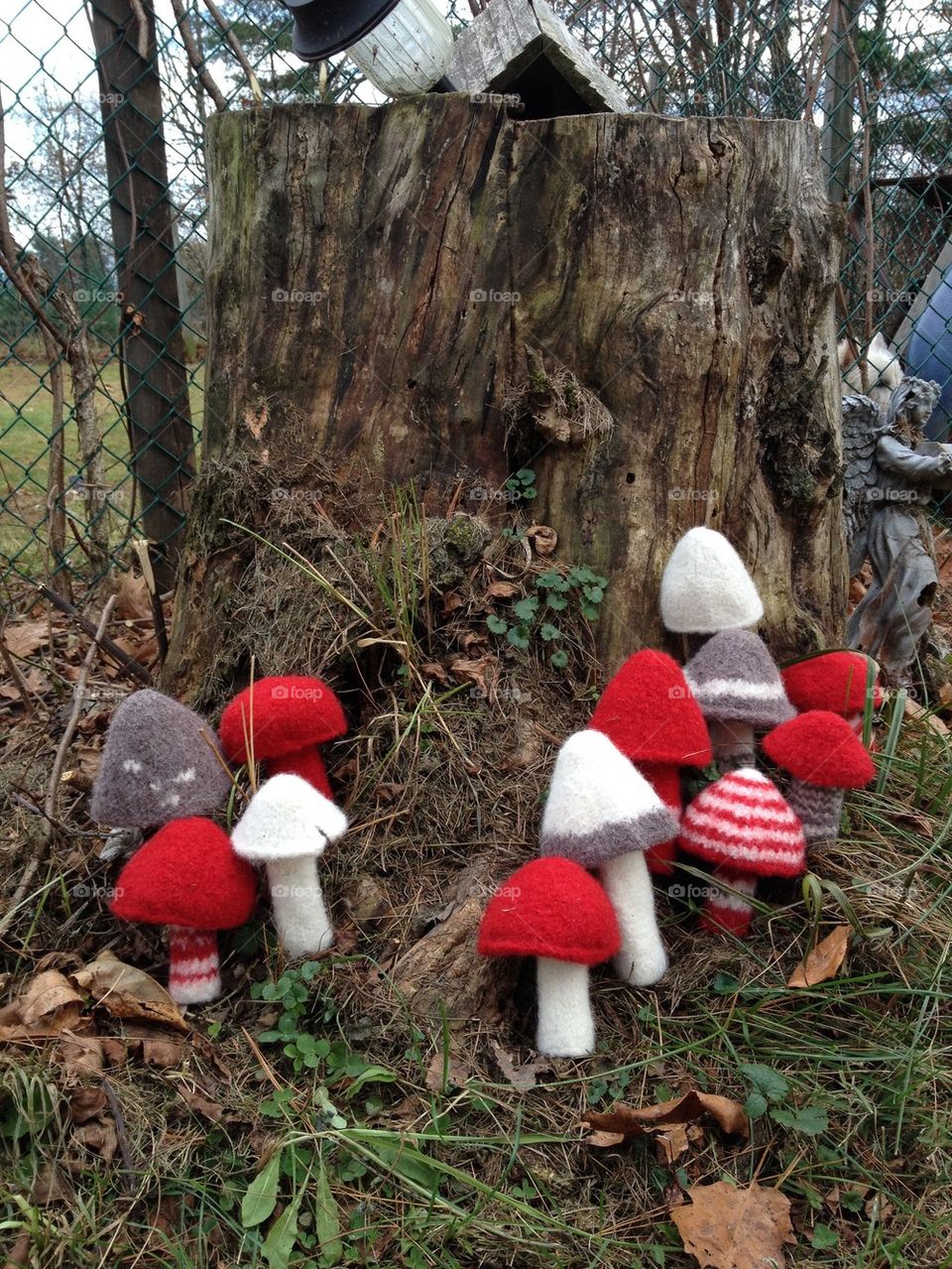 Felted Mushrooms