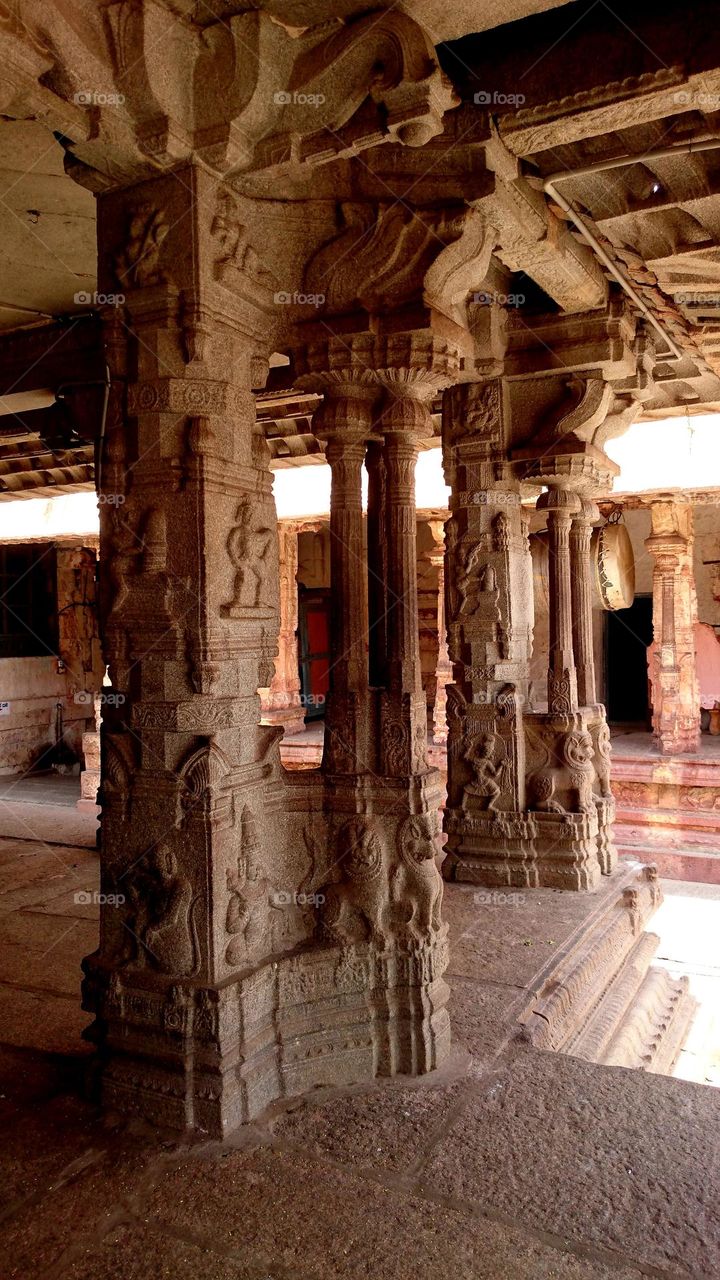 Hampi  - pillars