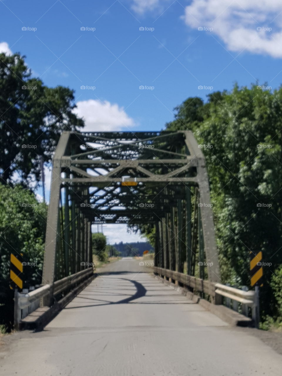 Steel Bridge on a Country Road