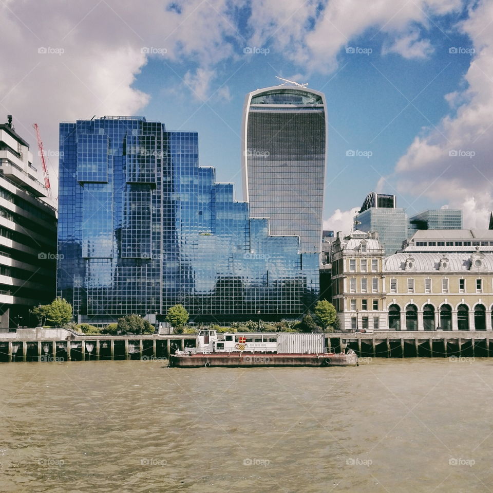 london from the Thames