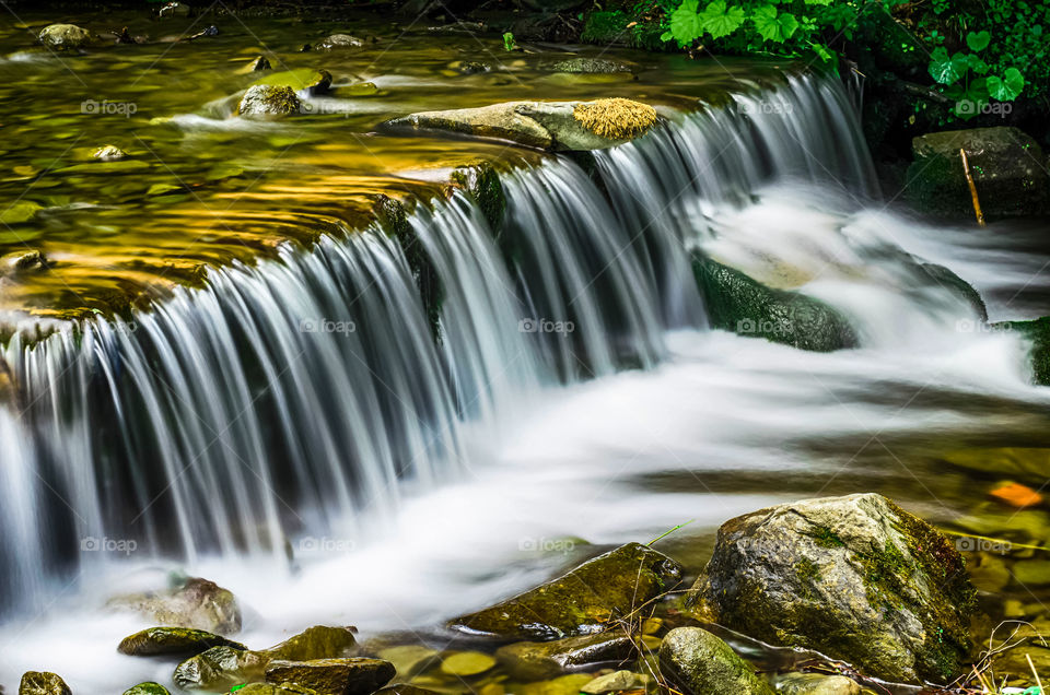 Shypit waterfall in the Carpathian mountains