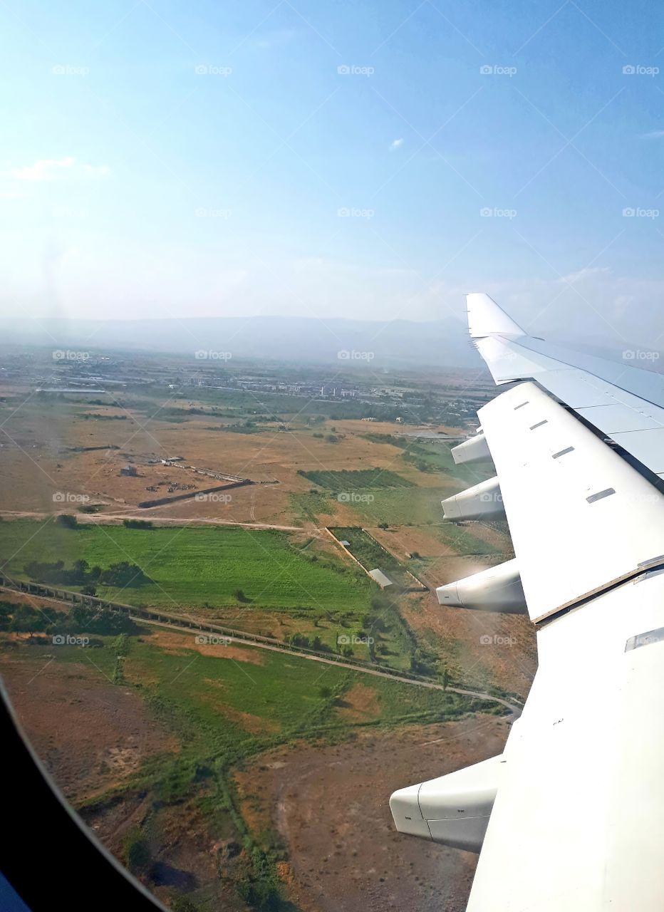 View from the airplane window