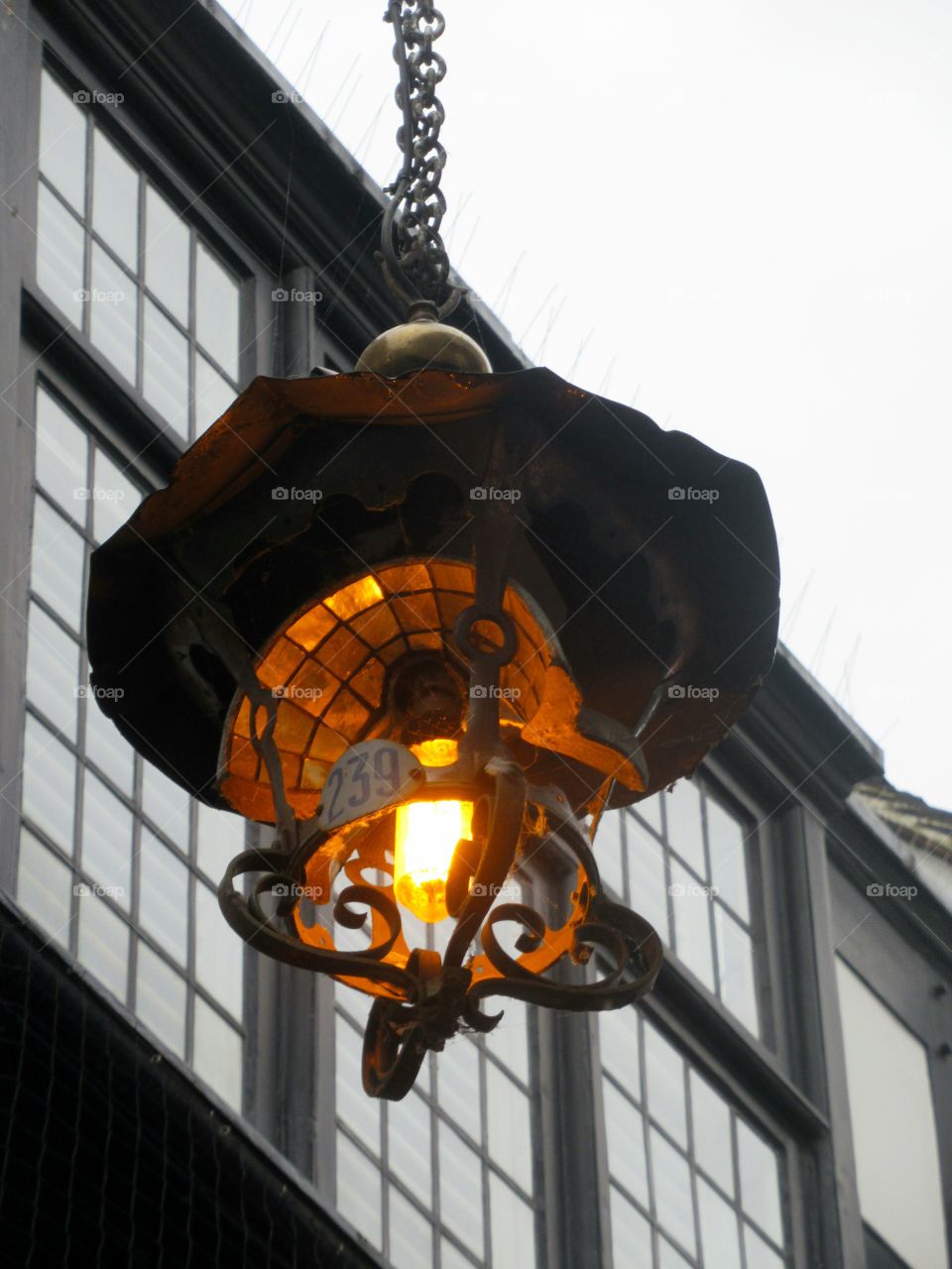 Old style Street lantern at canterbury