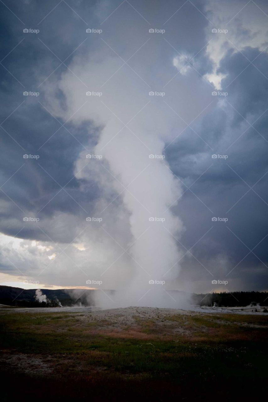 Smoke, Eruption, Landscape, Steam, Condensation