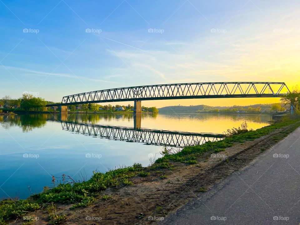 Sunset at the bridge