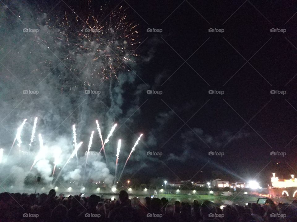 Festival, Flame, Fireworks, Smoke, Concert