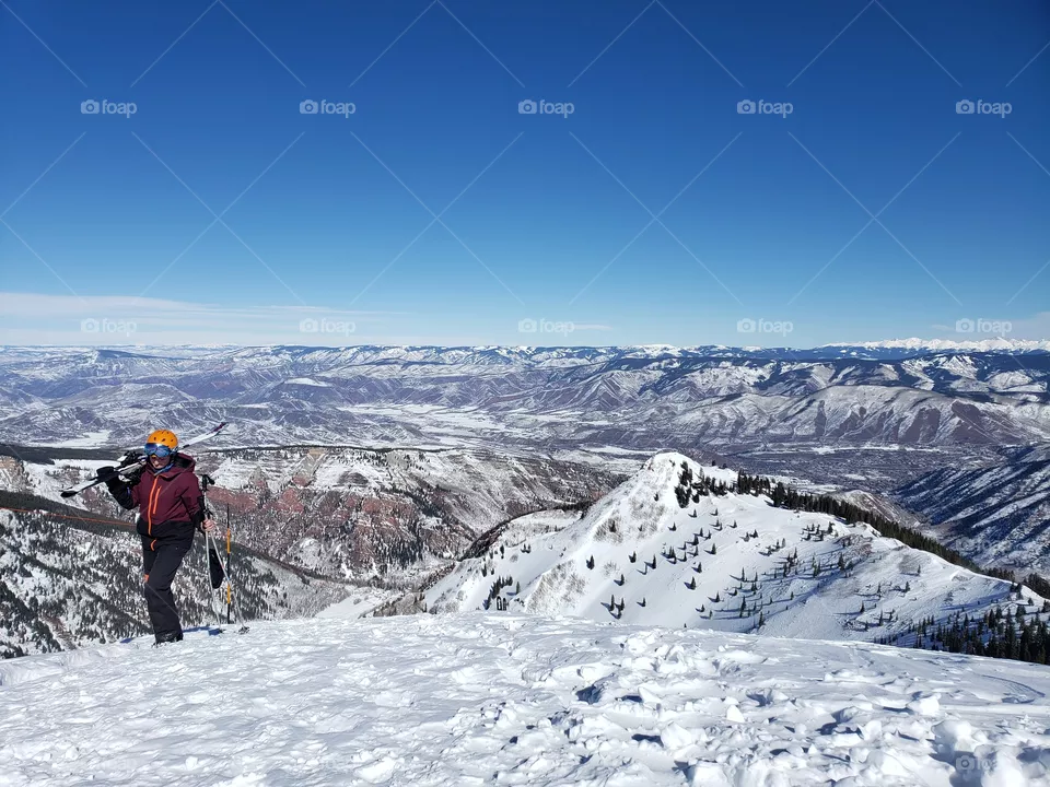 Hiking Highland Bowl