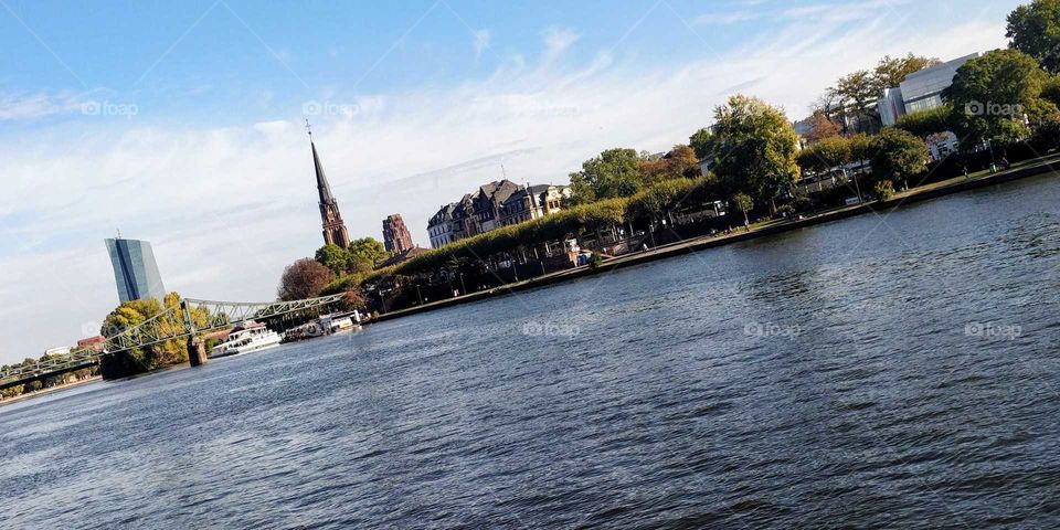 the Main river, Frankfurt,Germany