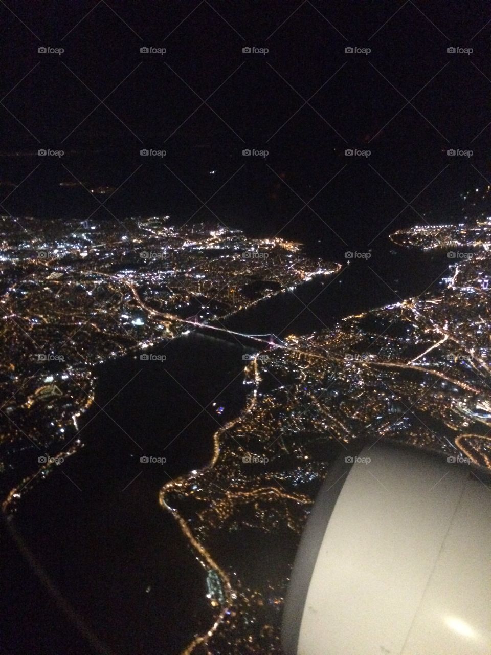 view of a commuter from aeroplane 