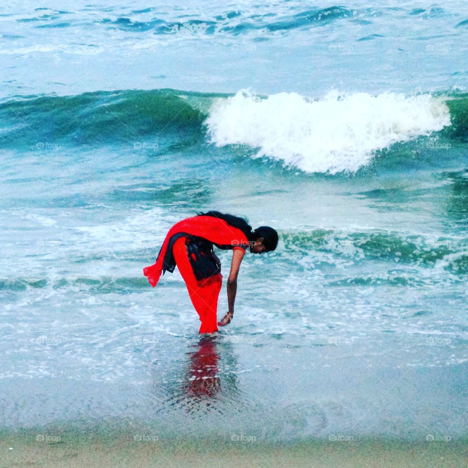 young girl in Tamil nadu