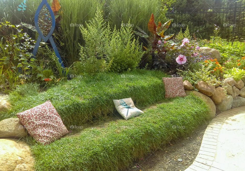 Grassy Couch