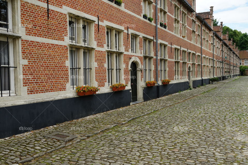 A street in the beguinage in Lier, Belgium.