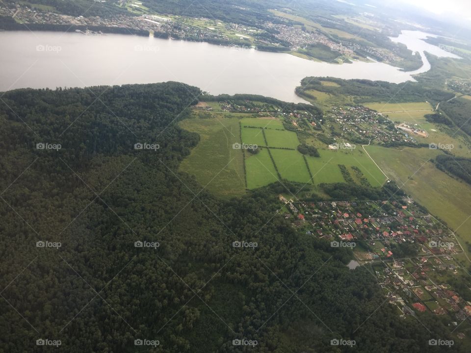 View from a plane 