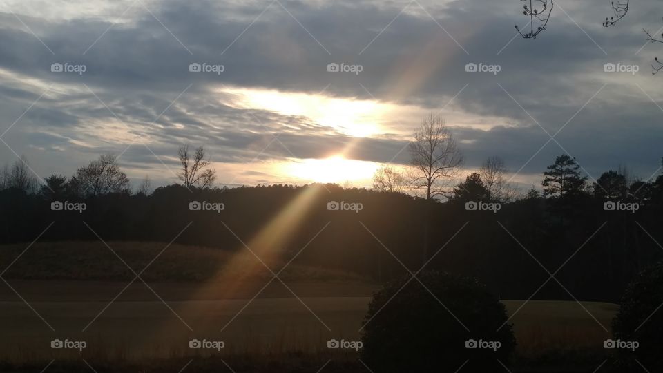 Landscape, Sunset, Dawn, Weather, Sun