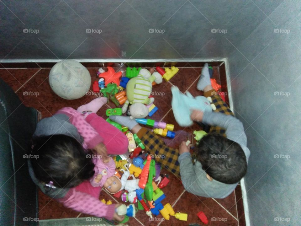 two chidren plays Togetherness.